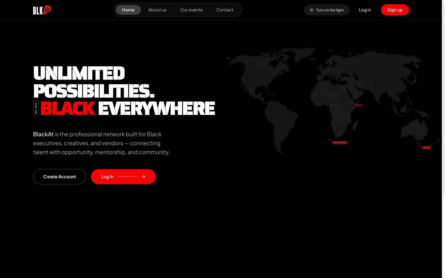 BlackAt — Community · Professional network