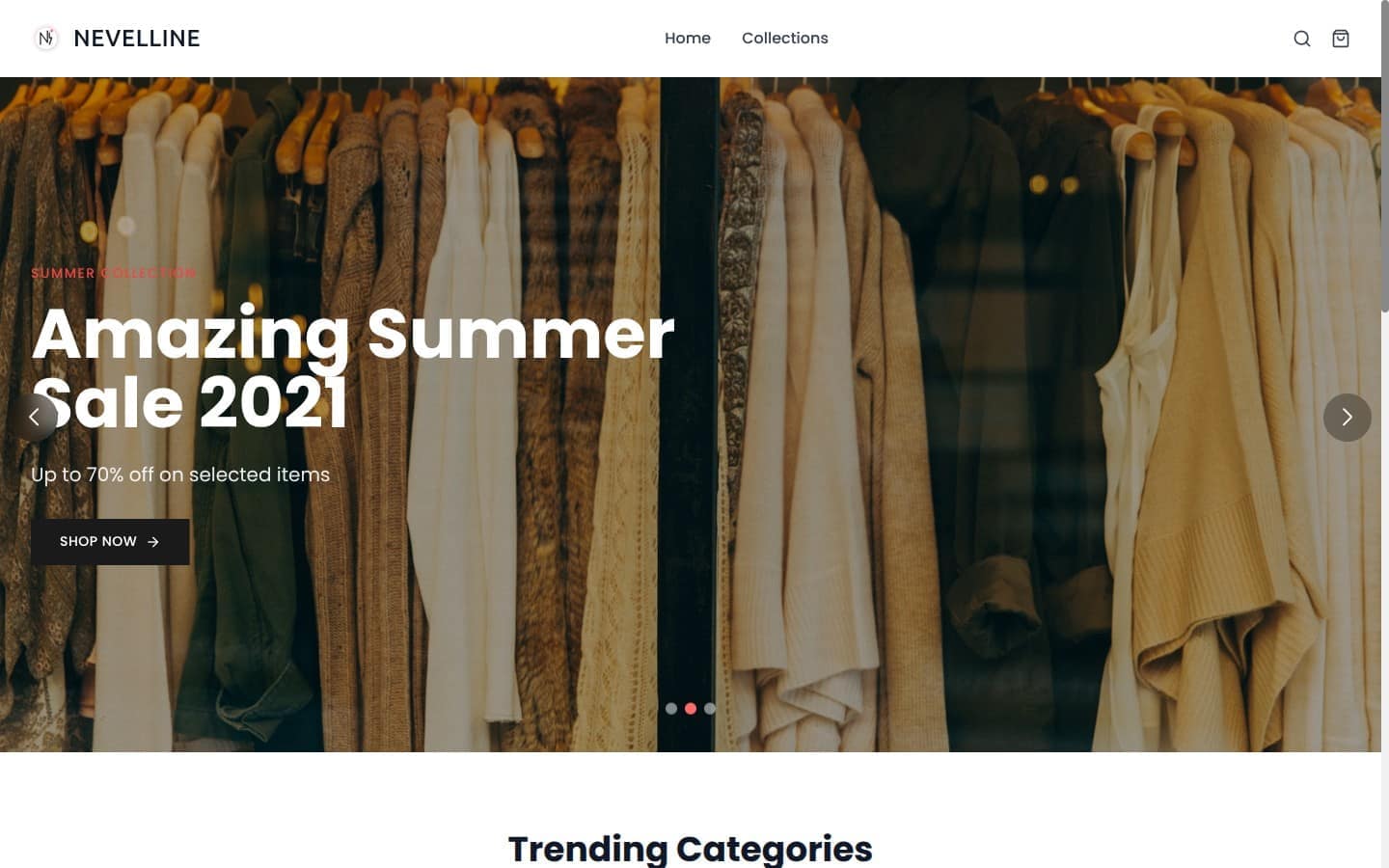Nevelline — Fashion · E-commerce
